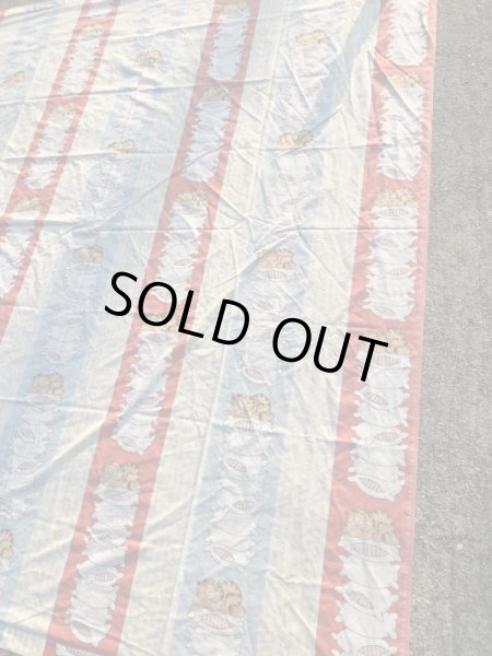 ガーフィールドのツインサイズの70〜80年代ビンテージフラットシーツ