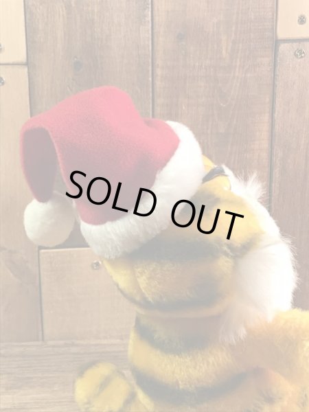 ガーフィールドのサンタクロースの80年代ビンテージ縫いぐるみ