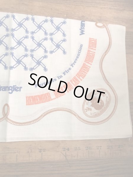 ラングラーのスモーキーベアの80年代ビンテージバンダナ