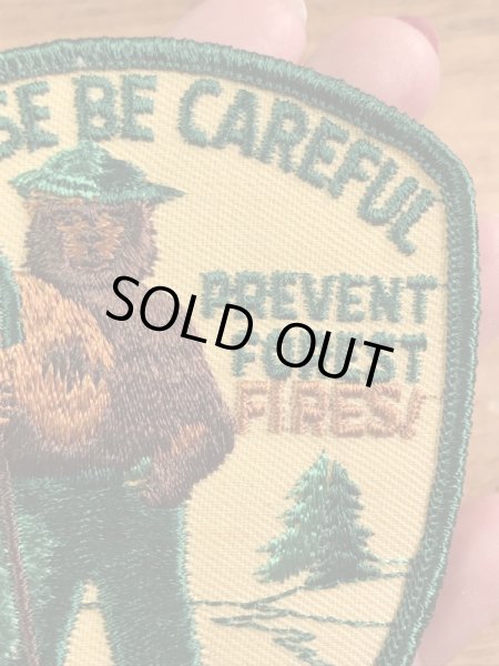 アドバタイジングキャラクターのスモーキーザベアの70’s〜ヴィンテージ刺繡パッチ