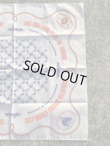 スモーキーベアとカウボーイの80’sヴィンテージバンダナ