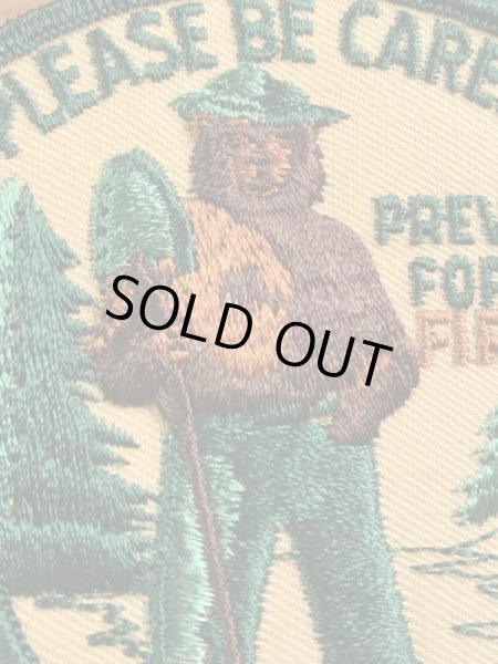 企業キャラクターのスモーキーベアの70年代〜ビンテージ刺繡ワッペン