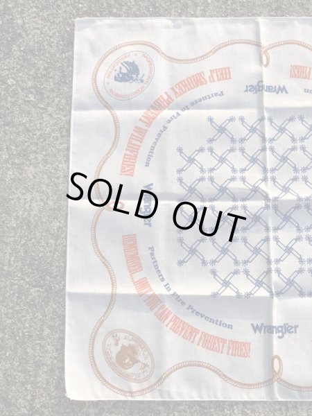 ラングラーのスモーキーベアの80年代ビンテージバンダナ