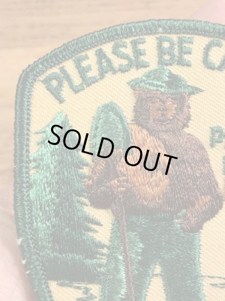 企業キャラクターのスモーキーベアの70年代〜ビンテージ刺繡ワッペン