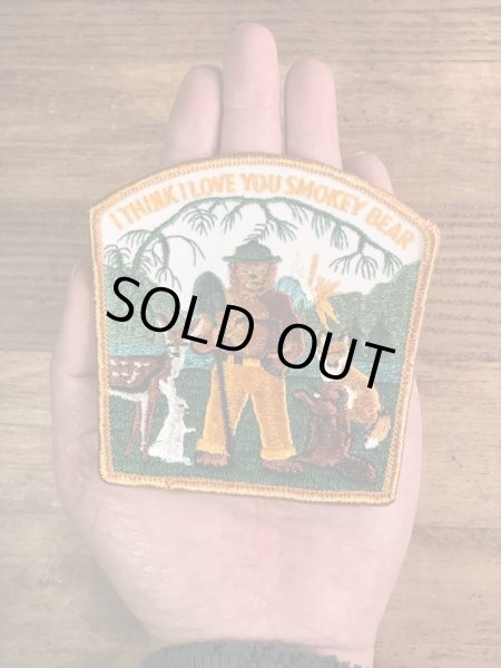 アドバタイジングキャラクターのスモーキーザベアの70’s〜ヴィンテージ刺繡パッチ