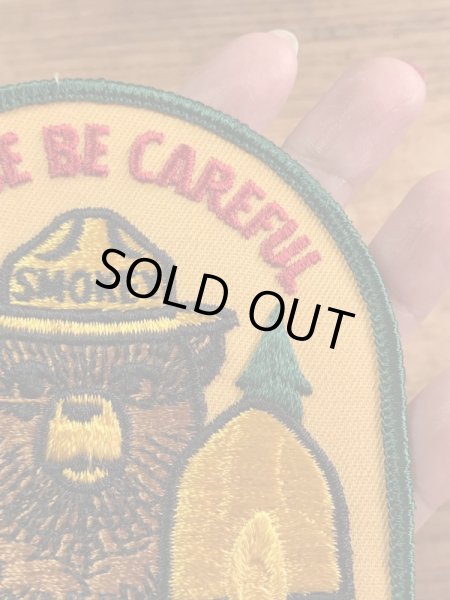 企業キャラクターのスモーキーザベアの70’s〜ヴィンテージ刺繡パッチ