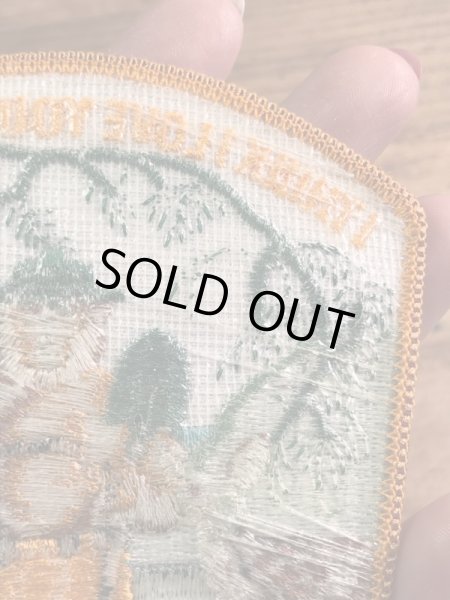 アドバタイジングキャラクターのスモーキーザベアの70’s〜ヴィンテージ刺繡パッチ