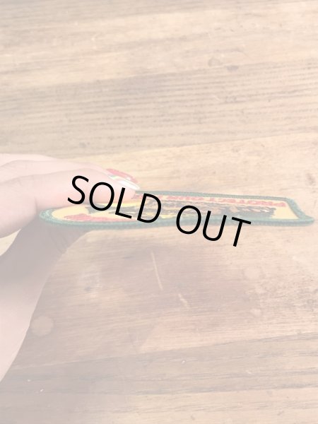 企業キャラクターのスモーキーザベアの70’s〜ヴィンテージ刺繡パッチ