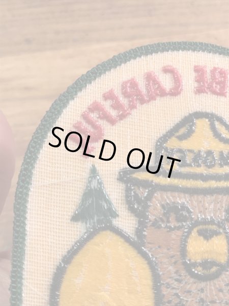 企業キャラクターのスモーキーザベアの70’s〜ヴィンテージ刺繡パッチ