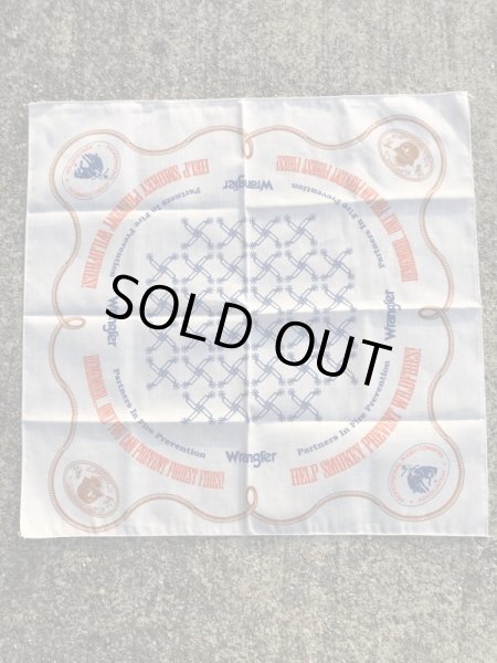 スモーキーベアとカウボーイの80’sヴィンテージバンダナ