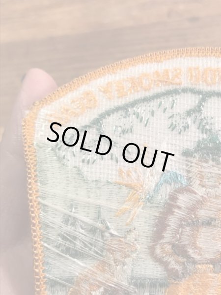 企業キャラクターのスモーキーベアの70年代〜ビンテージ刺繡ワッペン