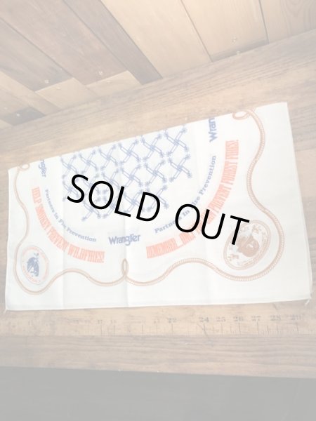 スモーキーベアとカウボーイの80’sヴィンテージバンダナ