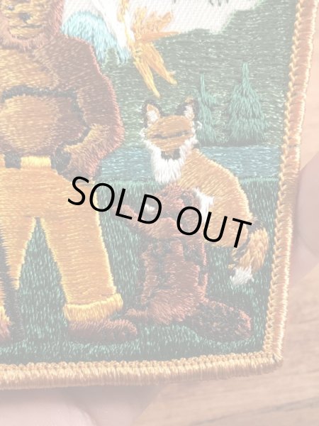 アドバタイジングキャラクターのスモーキーザベアの70’s〜ヴィンテージ刺繡パッチ