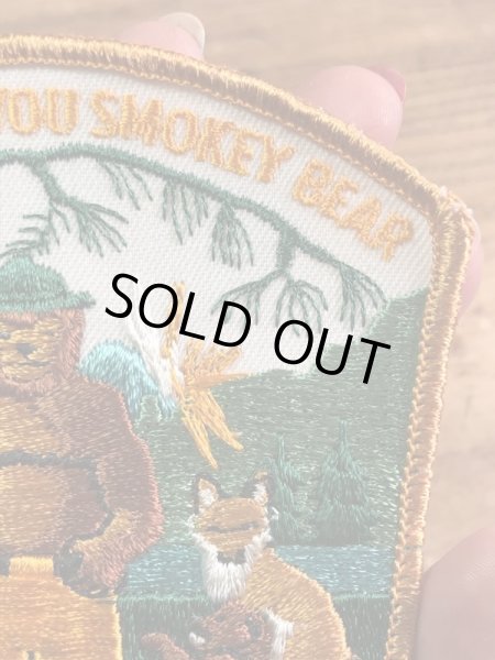 アドバタイジングキャラクターのスモーキーザベアの70’s〜ヴィンテージ刺繡パッチ