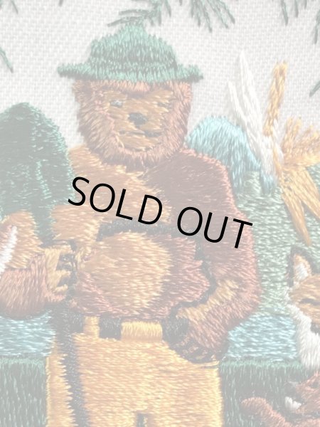 企業キャラクターのスモーキーベアの70年代〜ビンテージ刺繡ワッペン