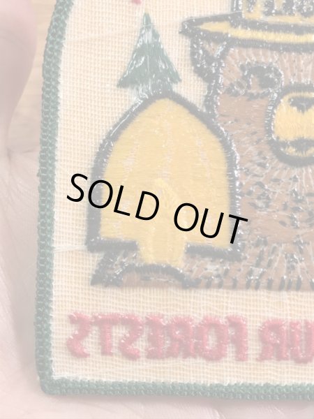 企業キャラクターのスモーキーザベアの70’s〜ヴィンテージ刺繡パッチ