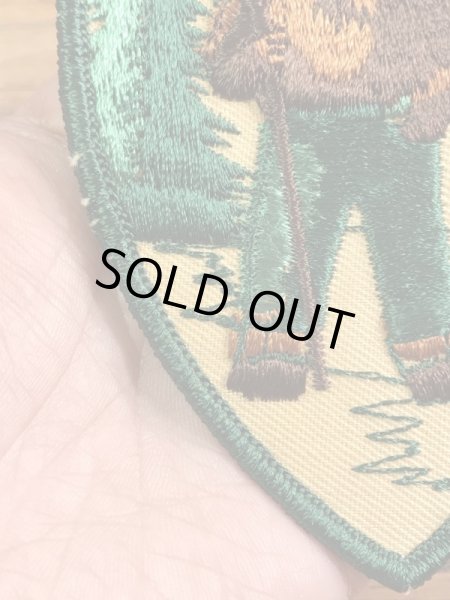 企業キャラクターのスモーキーベアの70年代〜ビンテージ刺繡ワッペン