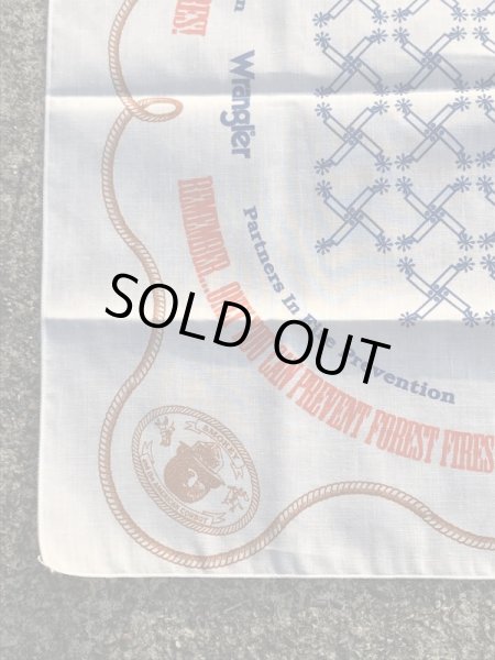 ラングラーのスモーキーベアの80年代ビンテージバンダナ