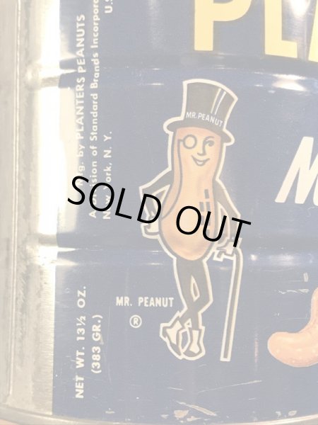 アドバタイジングキャラクターのミスターピーナッツの70’sヴィンテージTin缶