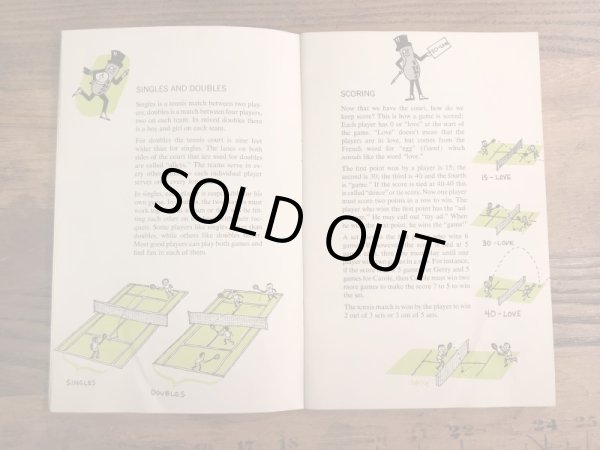 アドバタイジングキャラクターのミスターピーナッツの60’sヴィンテージハンドブック