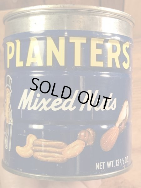 アドバタイジングキャラクターのミスターピーナッツの70’sヴィンテージTin缶