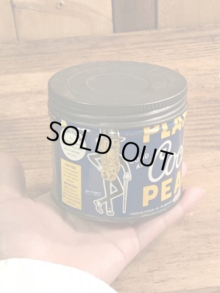 アドバタイジングキャラクターのミスターピーナッツの50’sヴィンテージTin缶