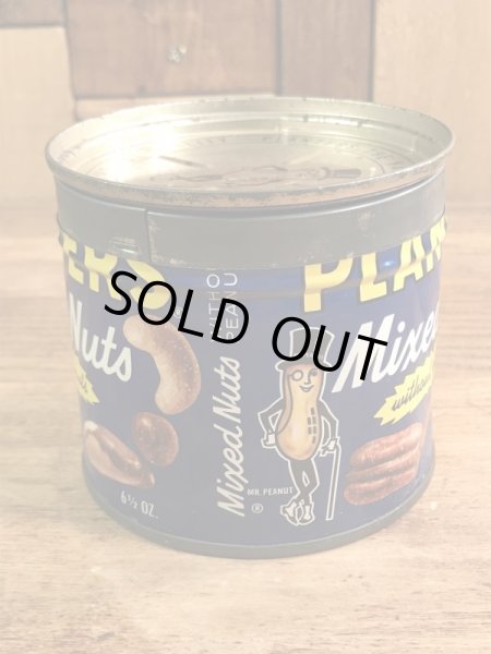 アドバタイジングキャラクターのミスターピーナッツの70’sヴィンテージTin缶