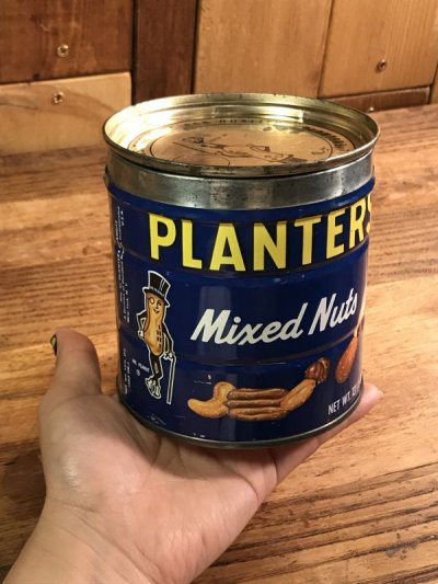 画像3: Planters Mr Peanut “Mixed Nuts” Tin Can　ミスターピーナッツ　ビンテージ　缶　企業キャラクター　70年代
