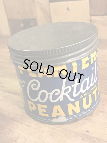 アドバタイジングキャラクターのミスターピーナッツの50’sヴィンテージTin缶