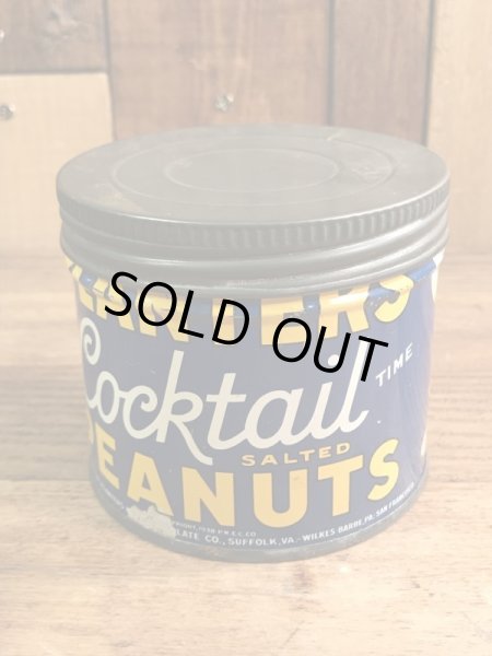 アドバタイジングキャラクターのミスターピーナッツの50’sヴィンテージTin缶