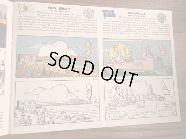 企業キャラクターのミスターピーナッツの50年代ビンテージペイントブック