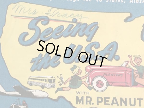 企業キャラクターのミスターピーナッツの50年代ビンテージペイントブック