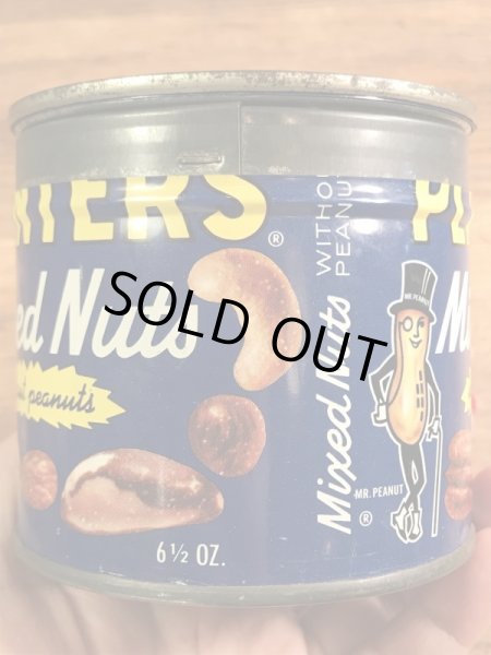 アドバタイジングキャラクターのミスターピーナッツの70’sヴィンテージTin缶