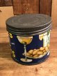 企業キャラクターのミスターピーナッツの50年代ビンテージブリキ缶