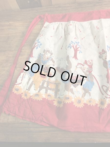 ボーデンの企業キャラクター“エルシーとエルマー”の50年代ビンテージエプロン