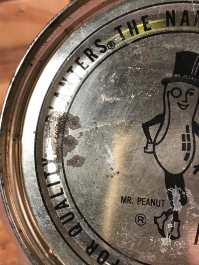 画像2: Planters Mr Peanut “Mixed Nuts” Tin Can　ミスターピーナッツ　ビンテージ　缶　企業キャラクター　70年代