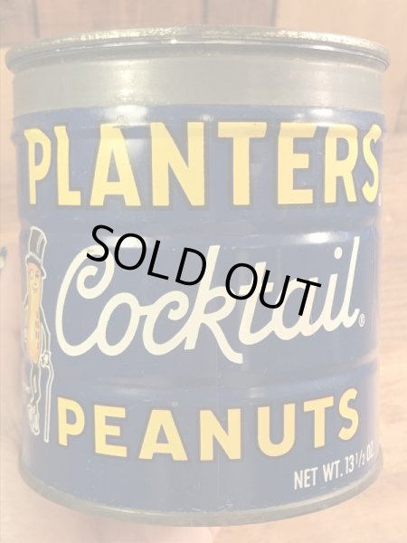 アドバタイジングキャラクターのミスターピーナッツの70’sヴィンテージTin缶