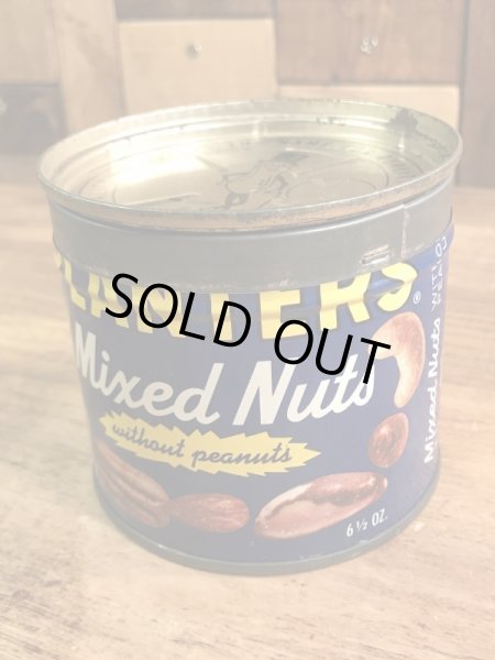 アドバタイジングキャラクターのミスターピーナッツの70’sヴィンテージTin缶