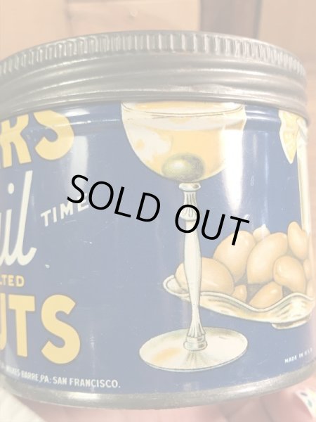 企業キャラクターのミスターピーナッツの50年代ビンテージブリキ缶