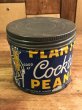企業キャラクターのミスターピーナッツの50年代ビンテージブリキ缶