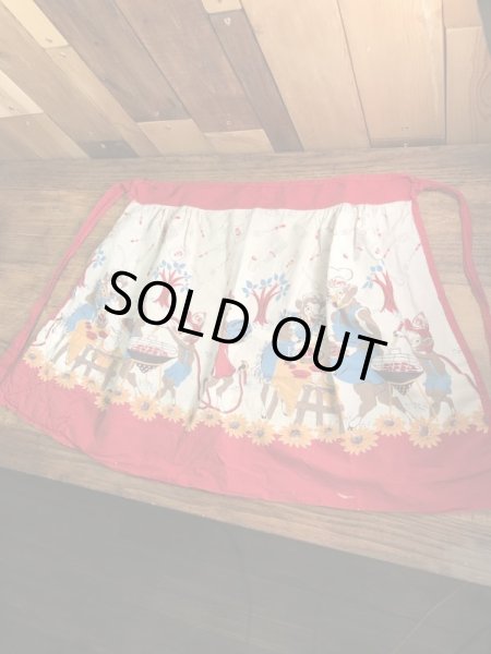 ボーデンのアドバタイジングキャラクター“エルシーとエルマー”の50’sヴィンテージキッチンエプロン