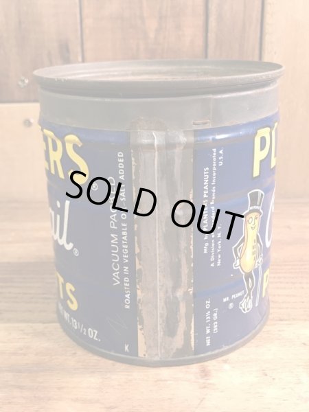 アドバタイジングキャラクターのミスターピーナッツの70’sヴィンテージTin缶