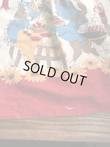 ボーデンのアドバタイジングキャラクター“エルシーとエルマー”の50’sヴィンテージキッチンエプロン