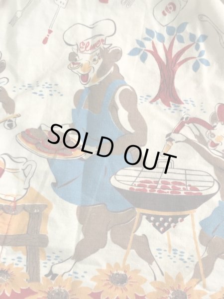 ボーデンのアドバタイジングキャラクター“エルシーとエルマー”の50’sヴィンテージキッチンエプロン