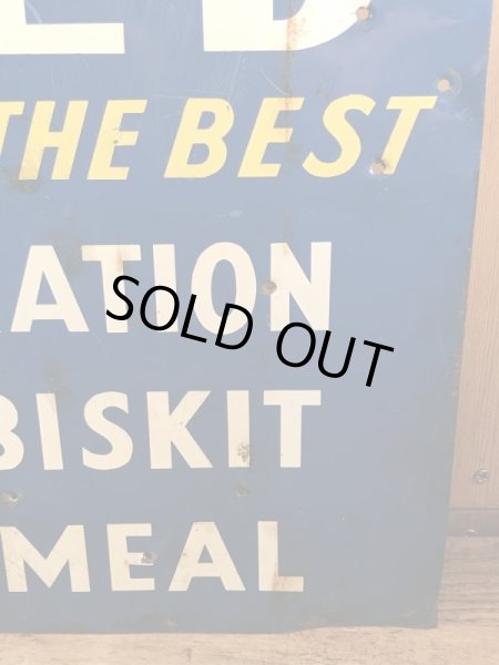 アドバタイジングキャラクターのケンエルレーションの50’sヴィンテージメタルサイン