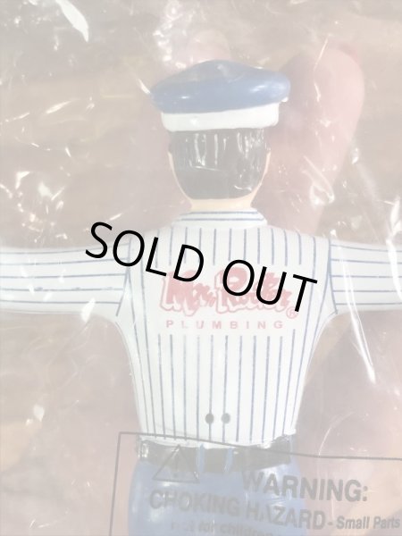 アドバタイジングキャラクターのMr. Rooterの90’s〜ヴィンテージラバーフィギュア