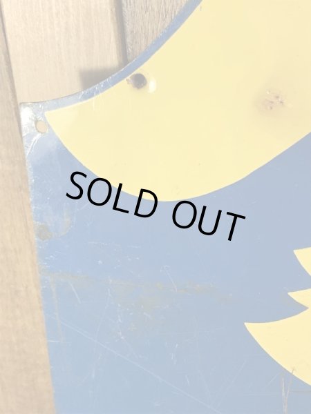 アドバタイジングキャラクターのケンエルレーションの50’sヴィンテージメタルサイン