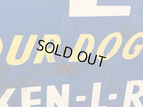 アドバタイジングキャラクターのケンエルレーションの50’sヴィンテージメタルサイン