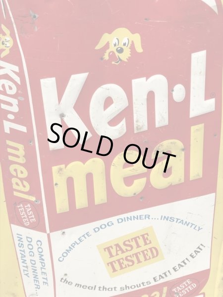 アドバタイジングキャラクターのケンエルレーションの50’sヴィンテージメタルサイン