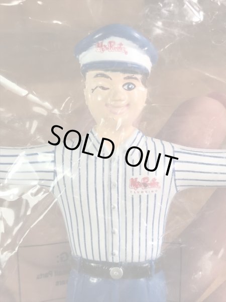 企業キャラクターのミスタールーターの90年代〜ビンテージベンダブルフィギュア